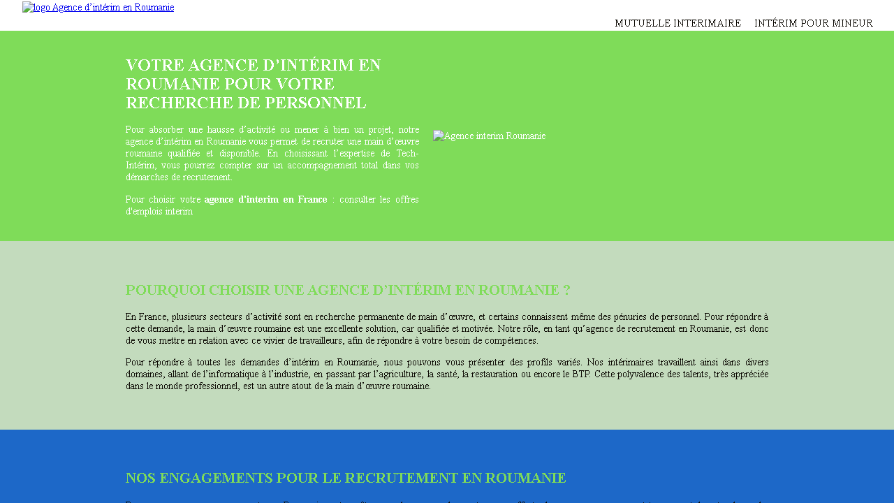Capture d'écran de http://www.tech-interim.com/ 